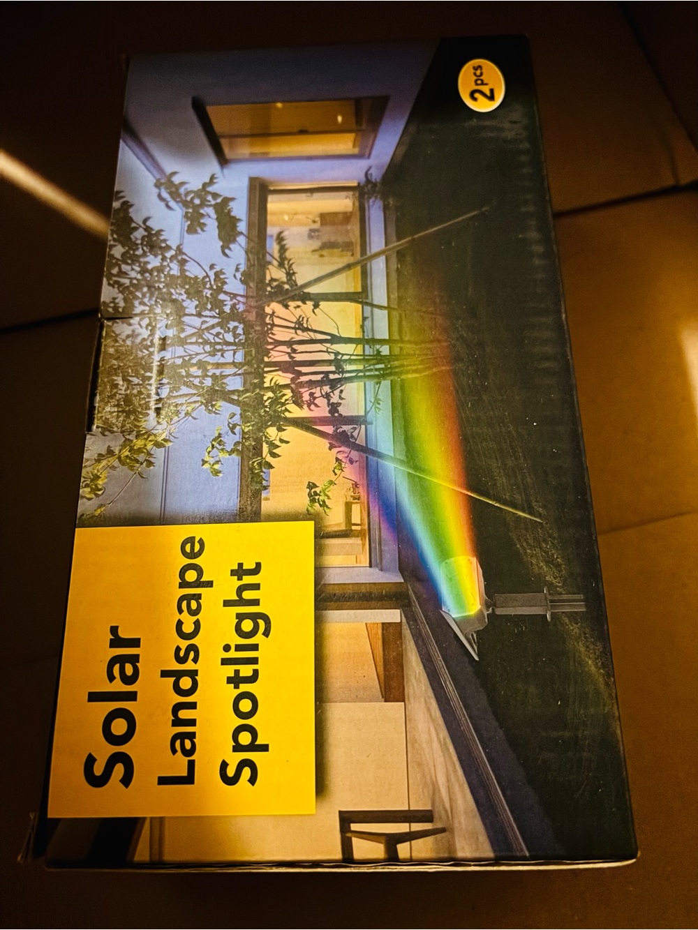 Solar Landscape Spotlight - Multicolor Beam